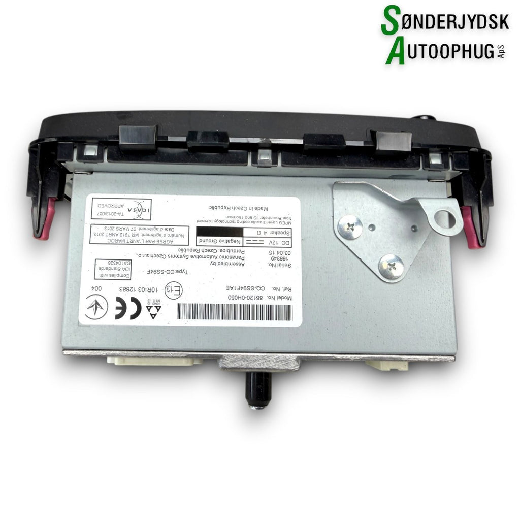Peugeot 108 Radio, Multi Display Med OEM Nr. B000792480 Fra Peugeot Ophugger