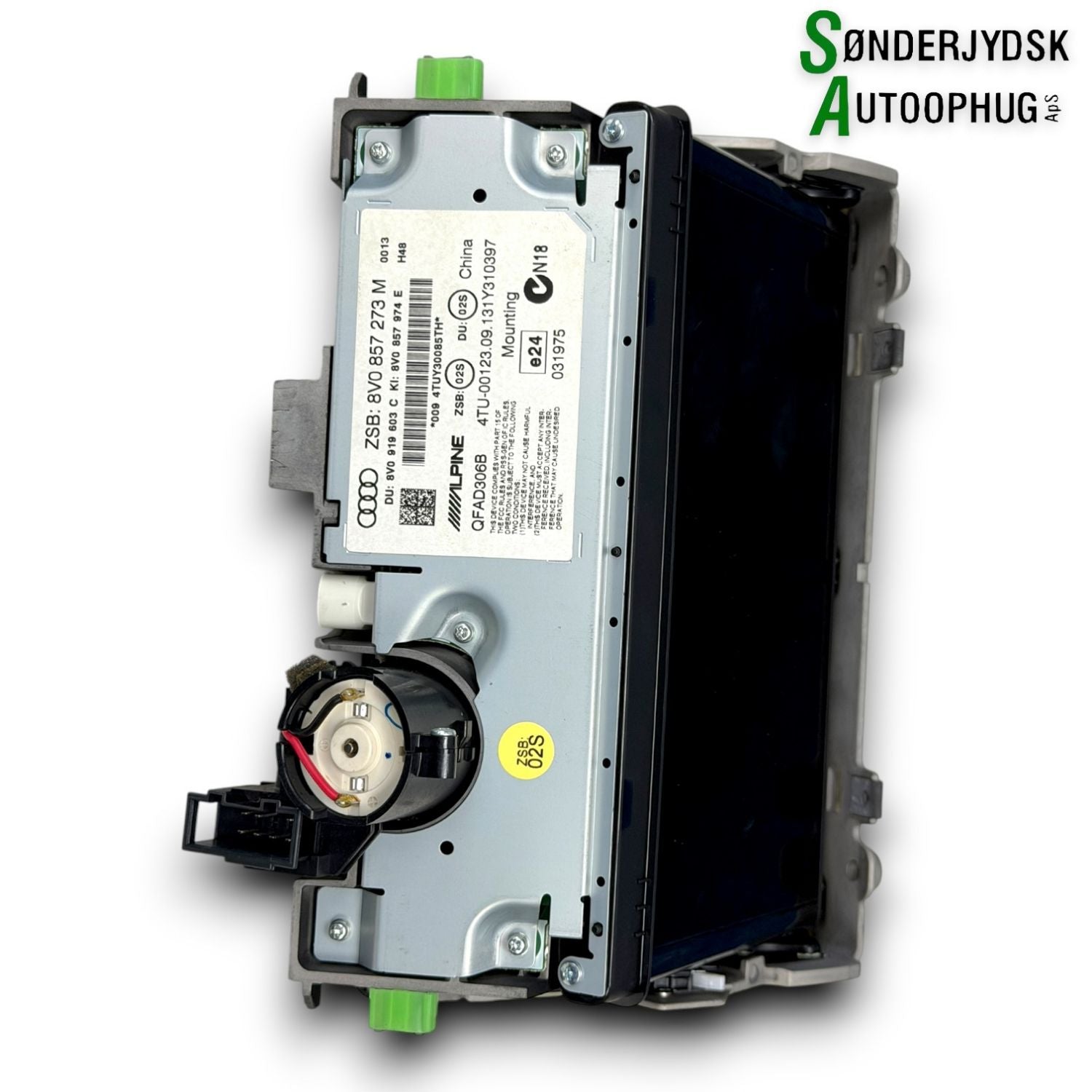 Audi A3 8V Radio, Multi Display Med OEM Nr. 8V0857273M Fra Audi Ophugger