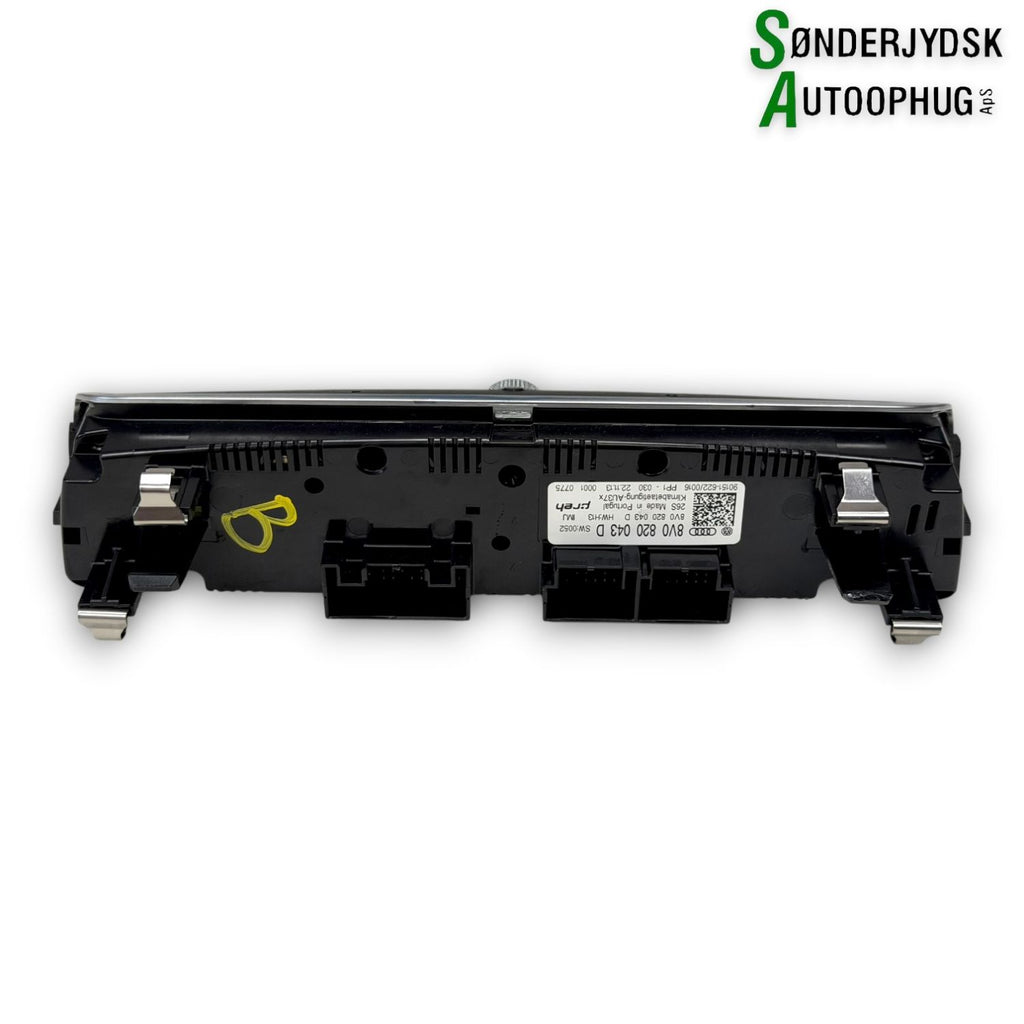 Audi A3 8V Varmeregulering Med OEM Nr. 8V0820043D Fra Audi Ophugger