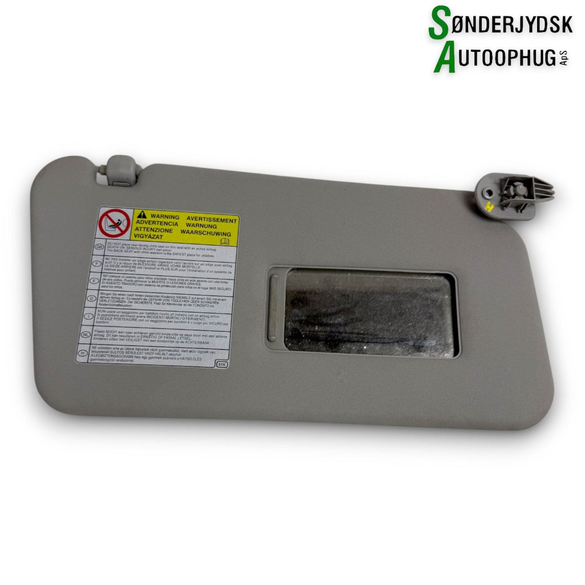 Opel Agila B Solskærm Med OEM Nr. 9220231 Fra Opel Ophugger
