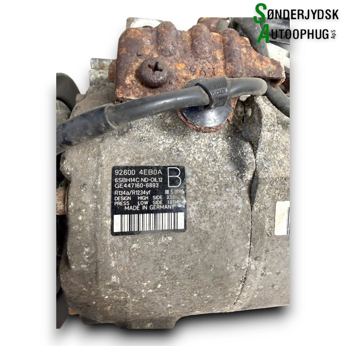 Nissan Qashqai Aircondition Pumpe Med OEM Nr. 926004EB0A Fra Nissan Ophugger