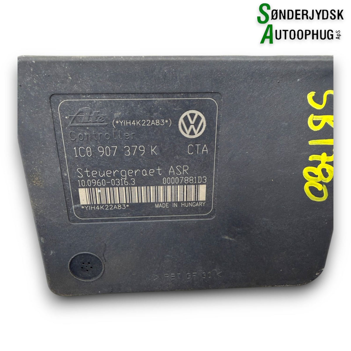 Skoda Octavia ABS Pumpe Med OEM Nr. 1J0698417A Fra Skoda Ophugger