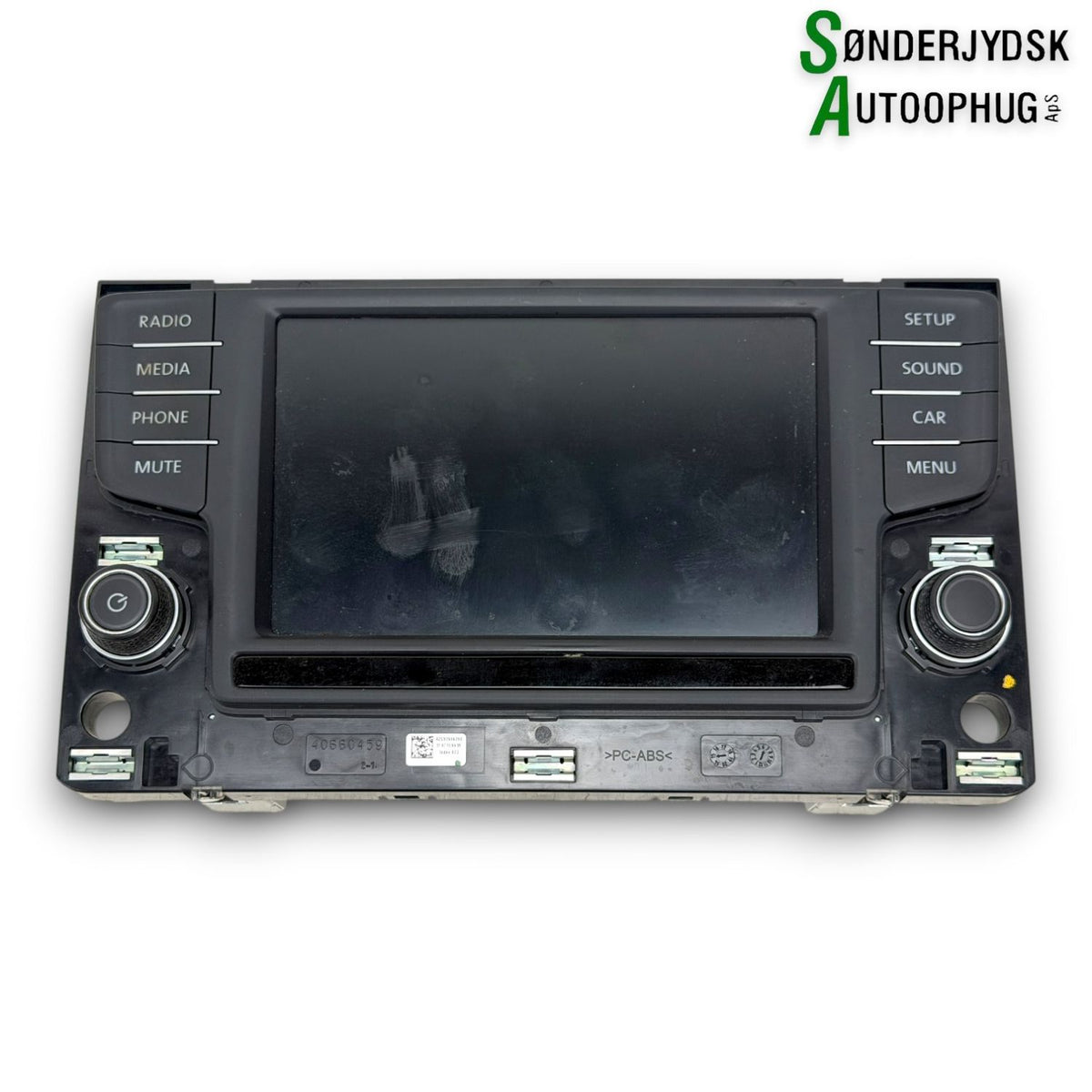 VW Golf Sportsvan Radio, Multi Display Med OEM Nr. 3G0919605 Fra VW Ophugger