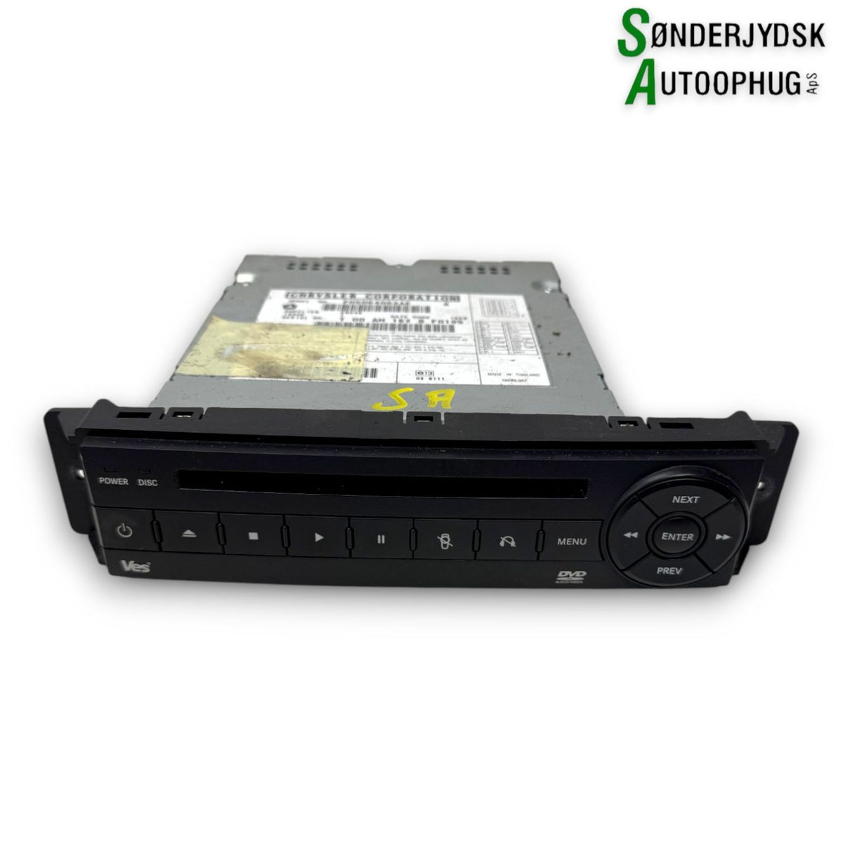 Chrysler Voyager Radio M/Cd Med OEM Nr. 5064063AD Fra Chrysler Ophugger