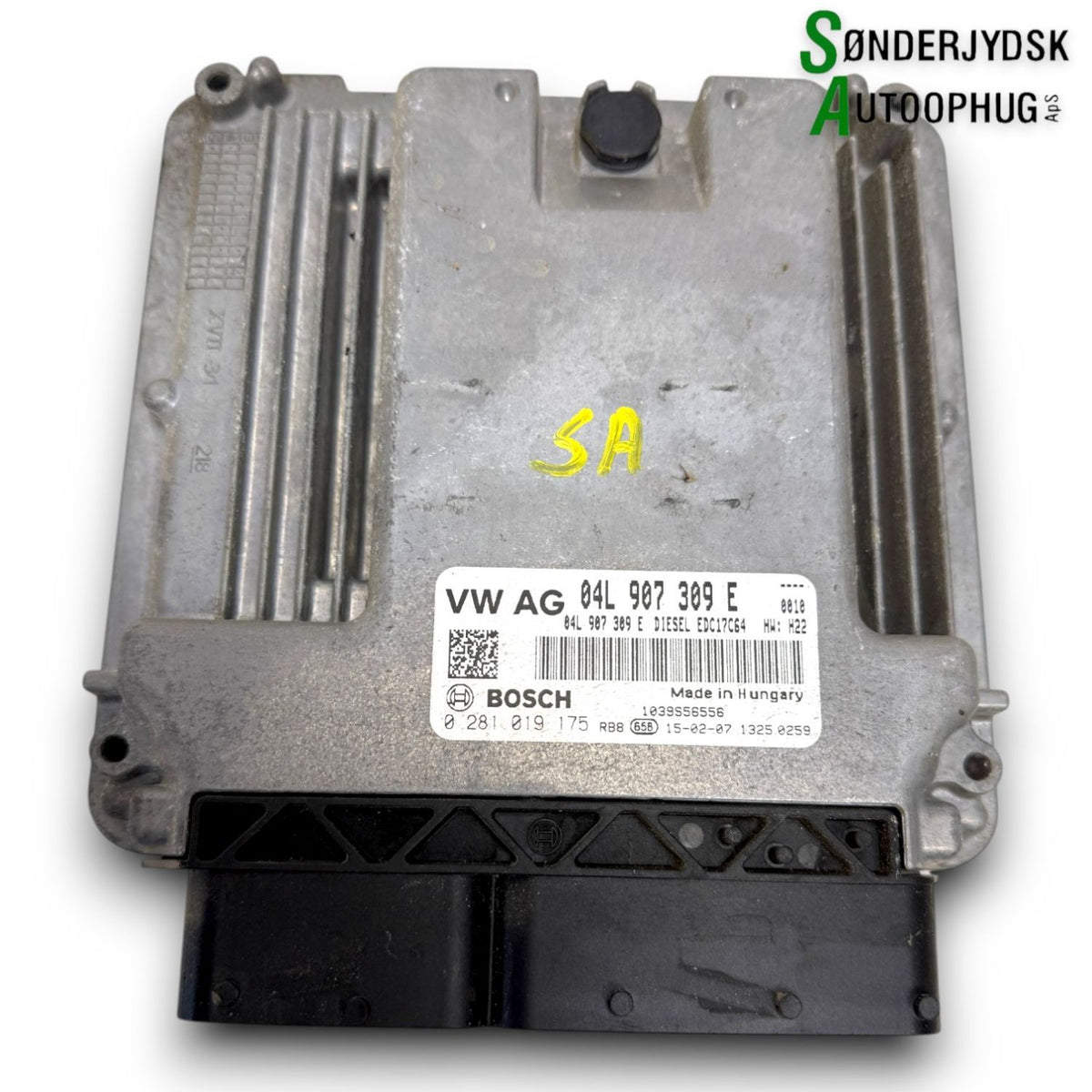 VW Golf 7 Au Motorstyring - Motorstyreboks - Injection Elboks Med OEM Nr. 0281019175 Fra VW Ophugger