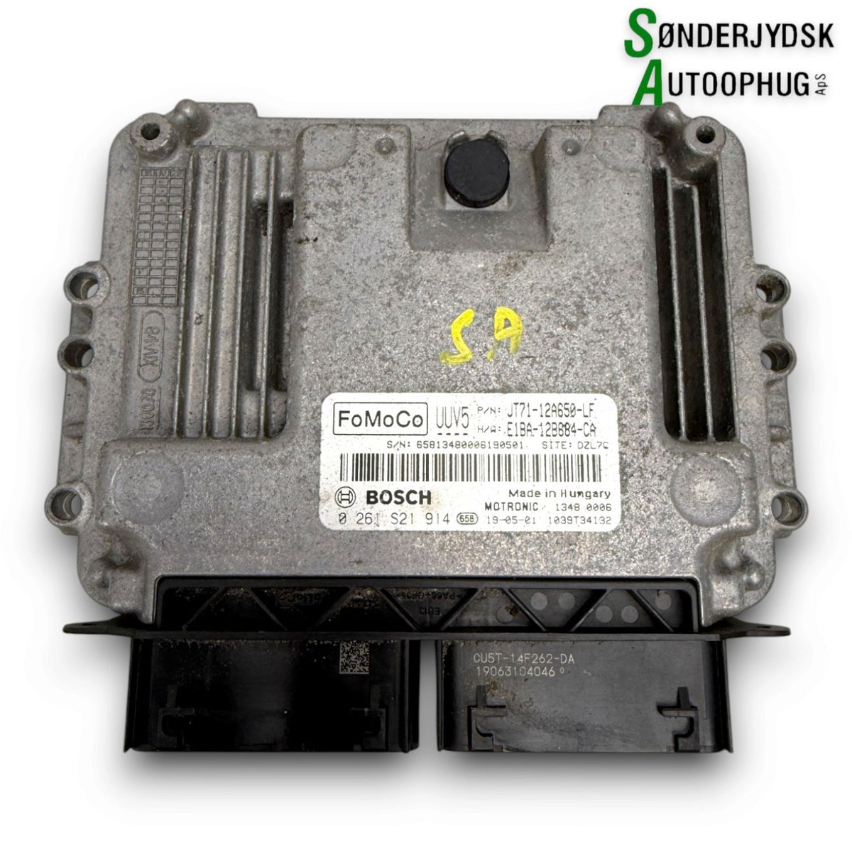 Ford Transit Courier Motorstyring - Motorstyreboks - Injection Elboks Med OEM Nr. E1BA12B684CA Fra Ford Ophugger