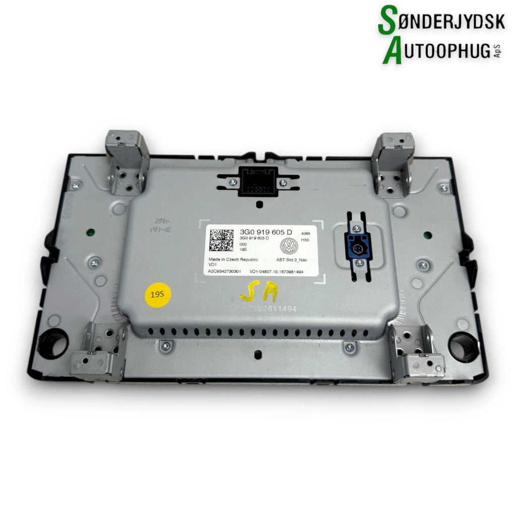 VW Golf 7 Au Radio M/Cd Med OEM Nr. 3G0919605D Fra VW Ophugger