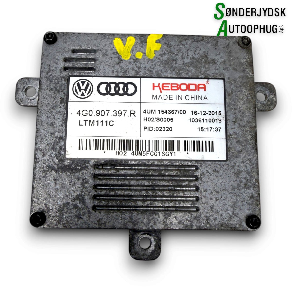 Audi A3 8V Gas-Pære, Tændingsmodul Med OEM Nr. 4G0907397AA Fra Audi Ophugger