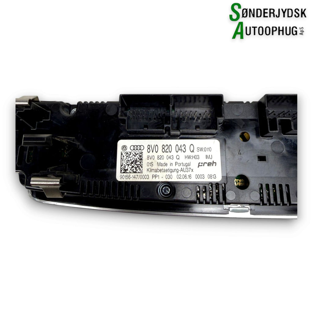 Audi A3 8V Varmeregulering Med OEM Nr. 8V0820043QIMJ Fra Audi Ophugger
