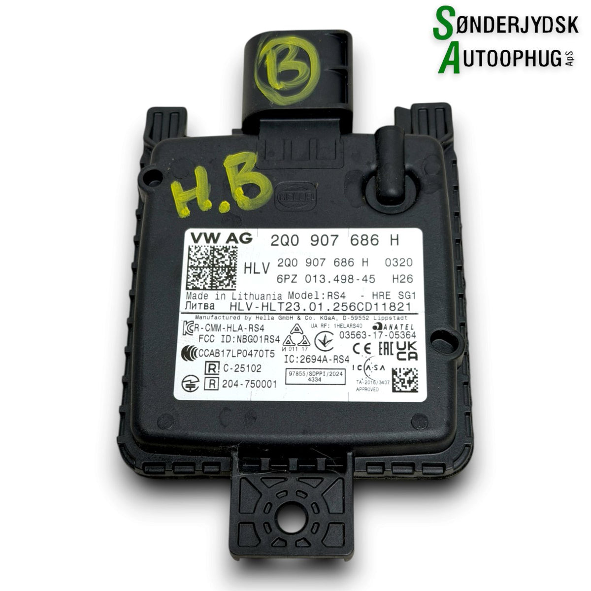 Skoda Fabia Radar Med OEM Nr. 2Q0907686H Fra Skoda Ophugger