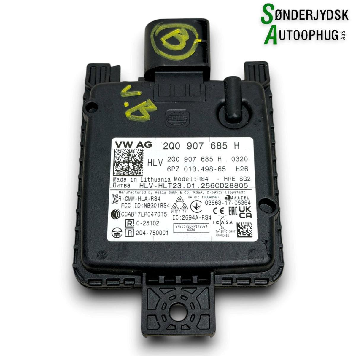 Skoda Fabia Radar Med OEM Nr. 2Q0907685H Fra Skoda Ophugger