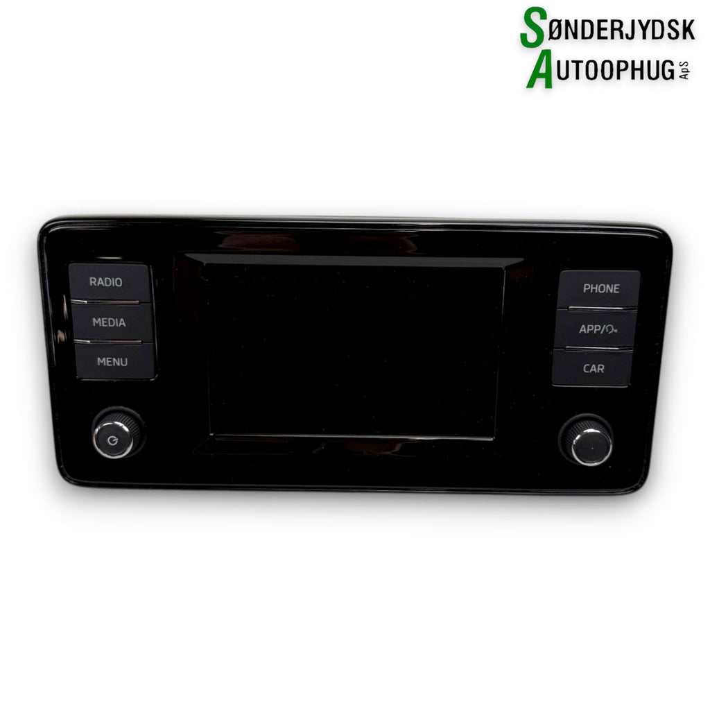 Skoda Fabia Radio M/Cd Med OEM Nr. 654035869JIZY Fra Skoda Ophugger
