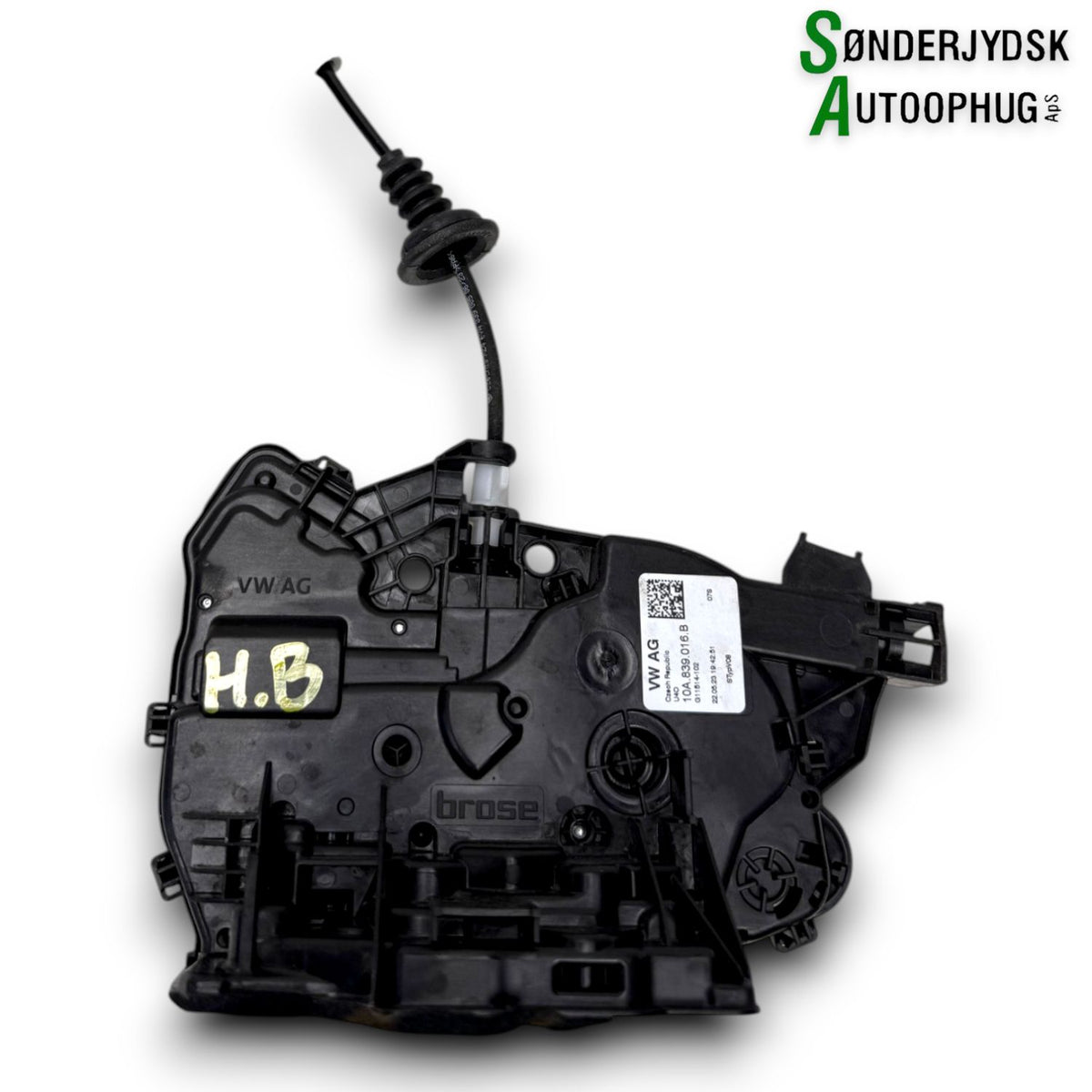 Skoda Fabia Dørlås Med OEM Nr. 10A839016B Fra Skoda Ophugger