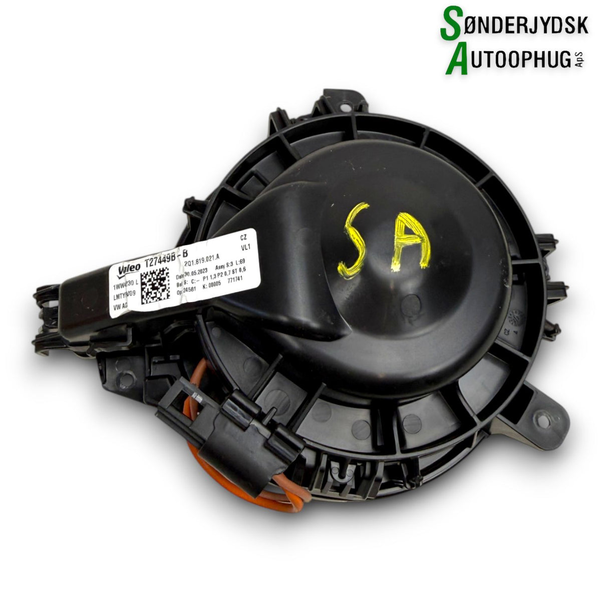 Skoda Fabia Varmeblæser Med OEM Nr. 2Q1819021A Fra Skoda Ophugger
