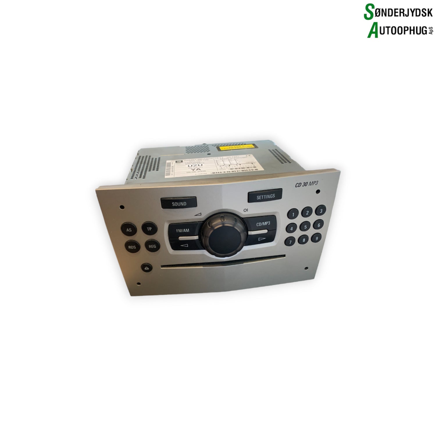 Opel Corsa D Radio M/Cd Med OEM Nr. CD30MP3 Fra Opel Ophugger
