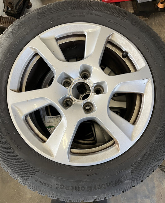 Audi A4 8K Fælge M/Vinter Dæk   Med OEM Nr. 75X16ET:45 Fra Audi Ophugger