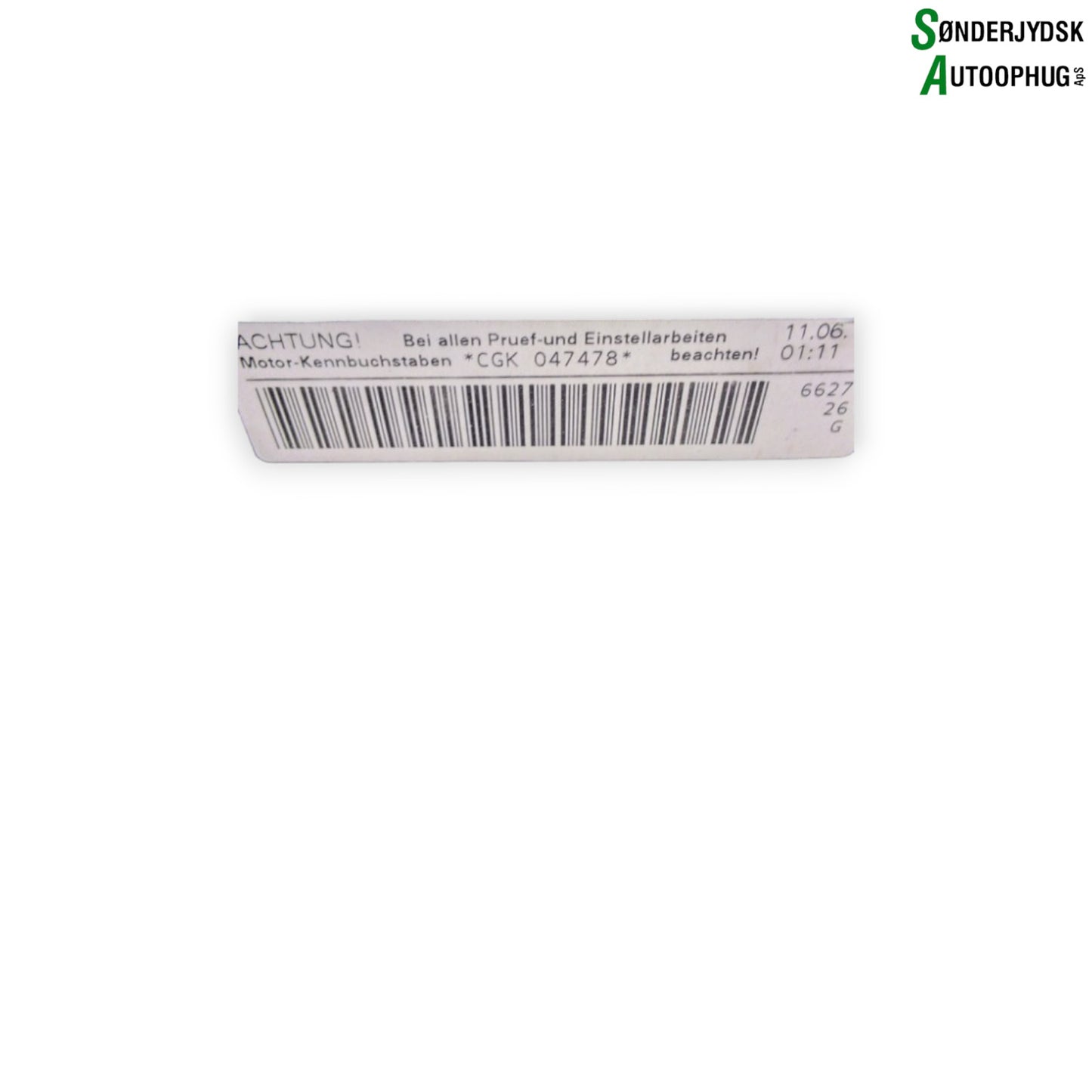 Audi A4 8K Motor Med OEM Nr. CGKA Fra Audi Ophugger