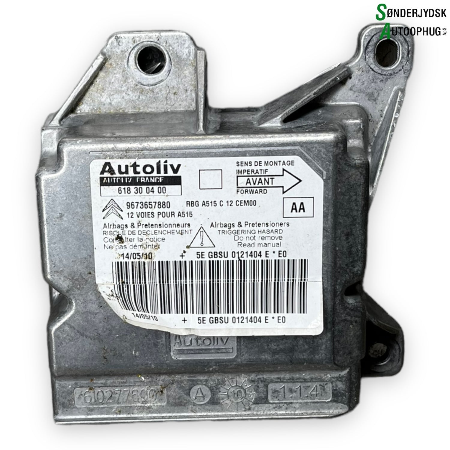 Citroen C3 II Airbag Elboks Med OEM Nr. 608762100B Fra Citroen Ophugger