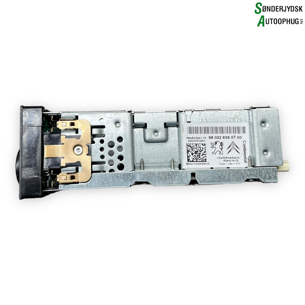 Citroen C3 II Radio M/Cd Med OEM Nr. 98032839XT Fra Citroen Ophugger