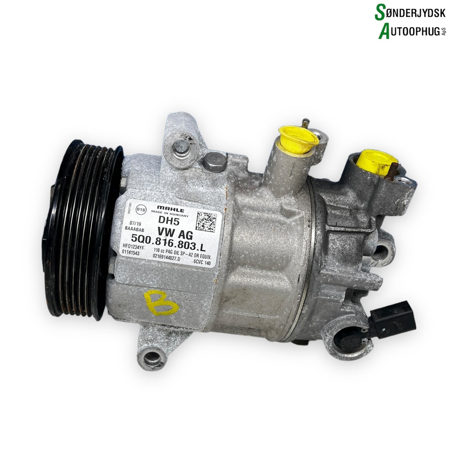 Skoda Fabia Aircondition Pumpe Med OEM Nr. 5Q0816803D Fra Skoda Ophugger