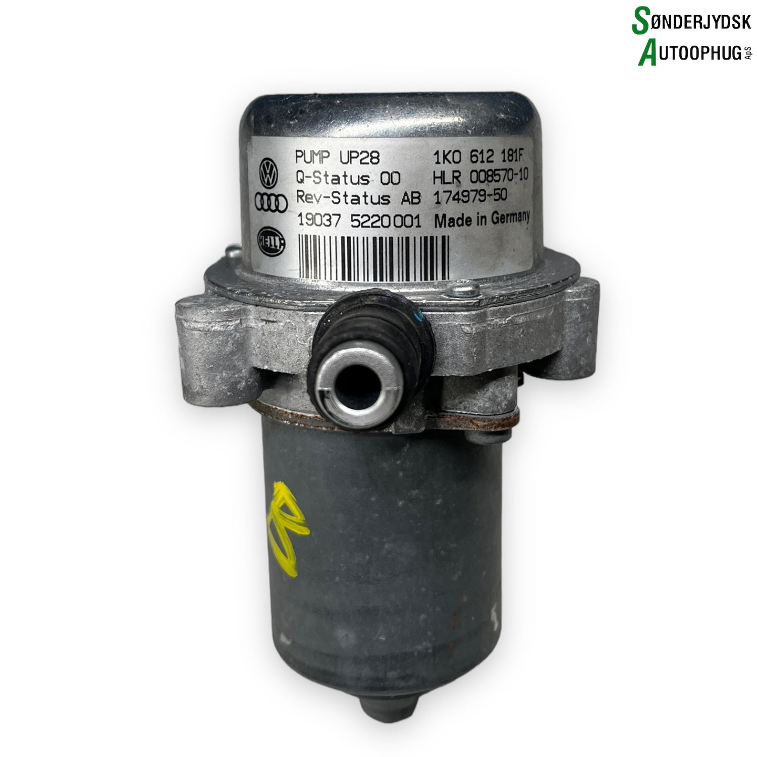 Skoda Fabia Vacuumpumpe Med OEM Nr. 1K0612181F Fra Skoda Ophugger