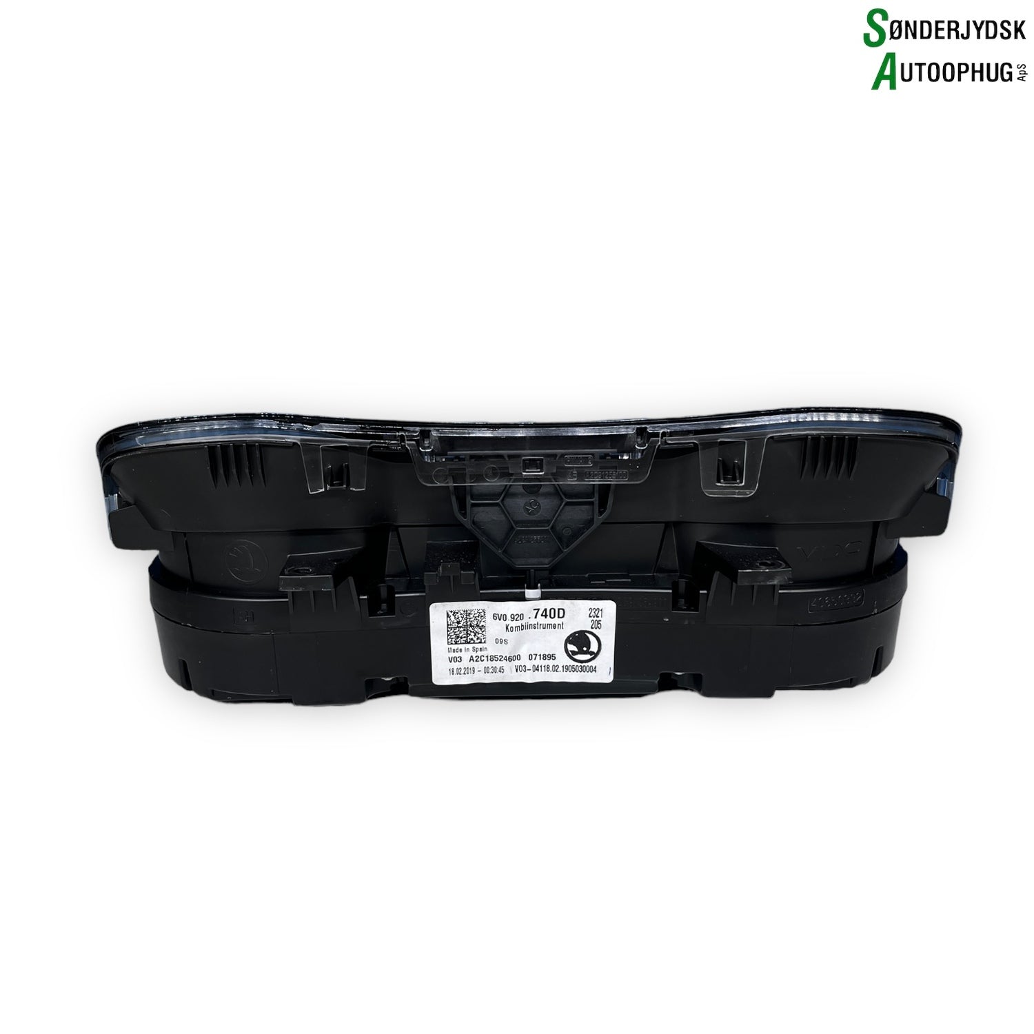 Skoda Fabia Speedometer - Instrument Med OEM Nr. 6V0920740D Fra Skoda Ophugger