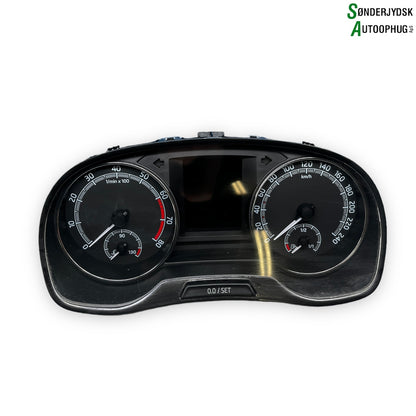 Skoda Fabia Speedometer - Instrument Med OEM Nr. 6V0920740D Fra Skoda Ophugger