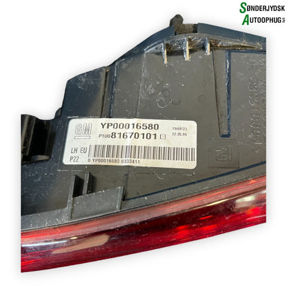 Opel Grandland Baglygte Med OEM Nr. YP00016580 Fra Opel Ophugger