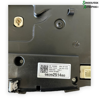 Opel Grandland Multiskærm (Evt. Touch) Med OEM Nr. 9839251480 Fra Opel Ophugger