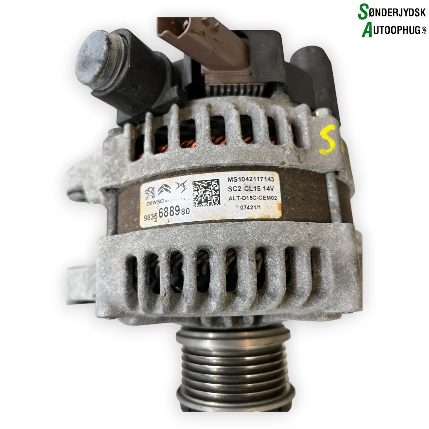 Opel Grandland Generator Med OEM Nr. 9835688980 Fra Opel Ophugger