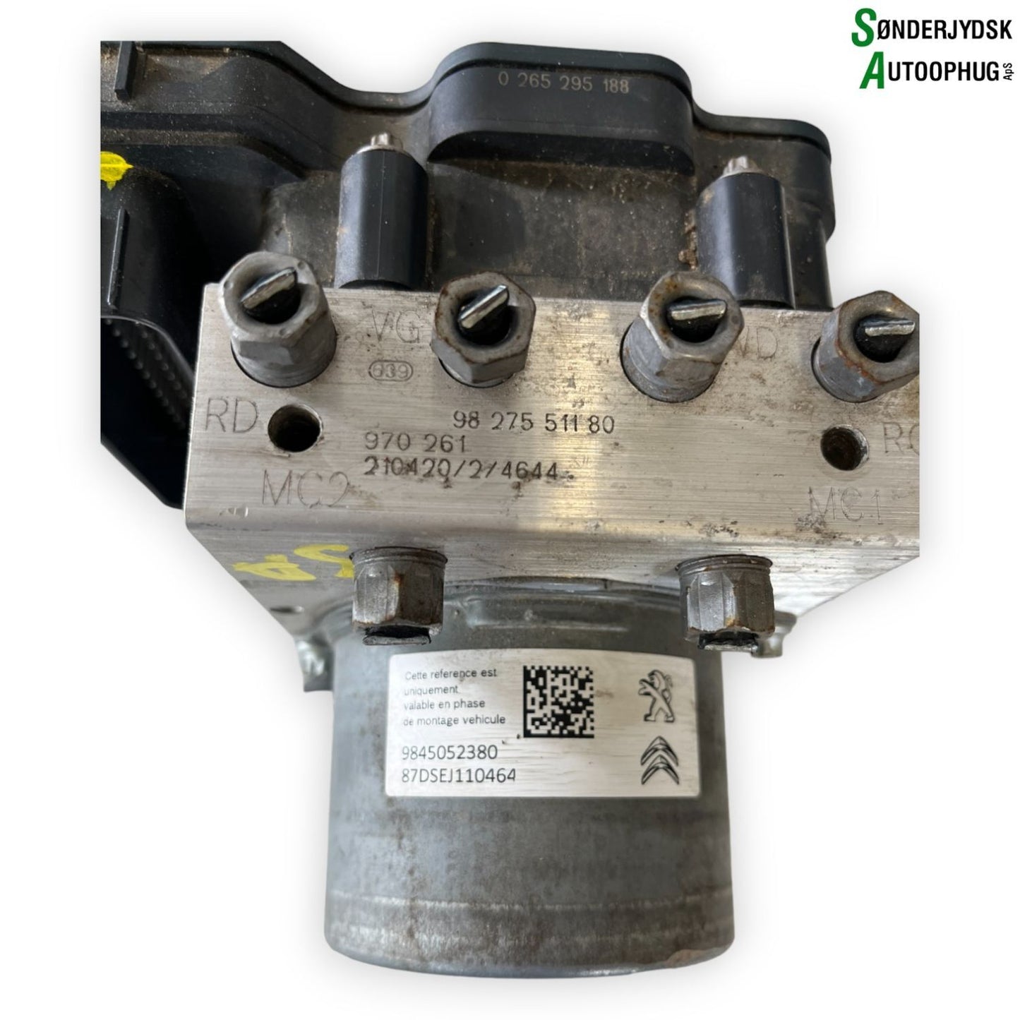 Opel Grandland Abs Pumpe Med OEM Nr. 9827551180 Fra Opel Ophugger