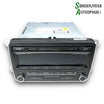VW Golf 6 1K Radio M/Cd Med OEM Nr. 5M0035186J Fra VW Ophugger