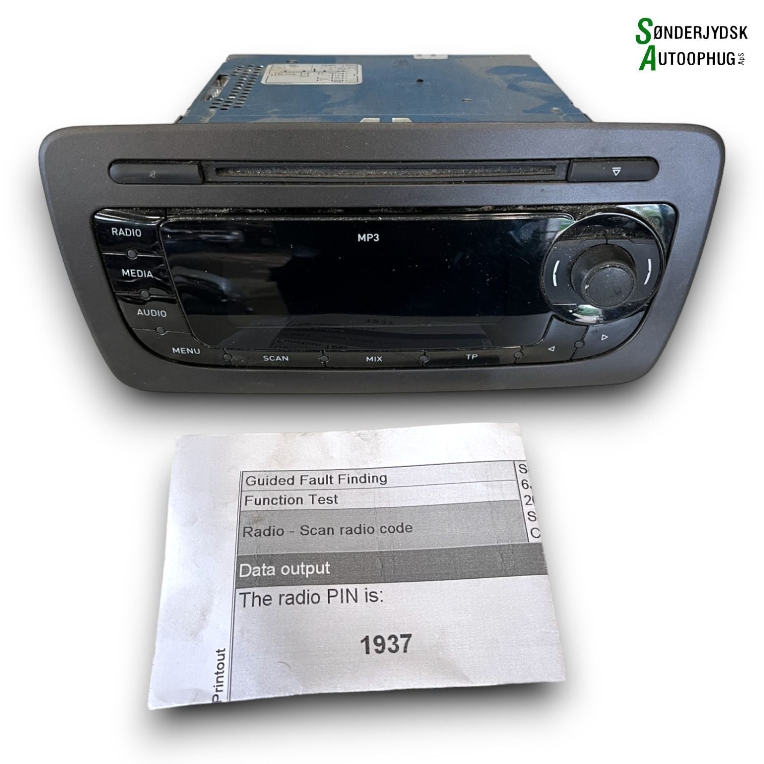 Seat Ibiza 6J Radio M/Cd Med OEM Nr. 6J1035153H Fra Seat Ophugger