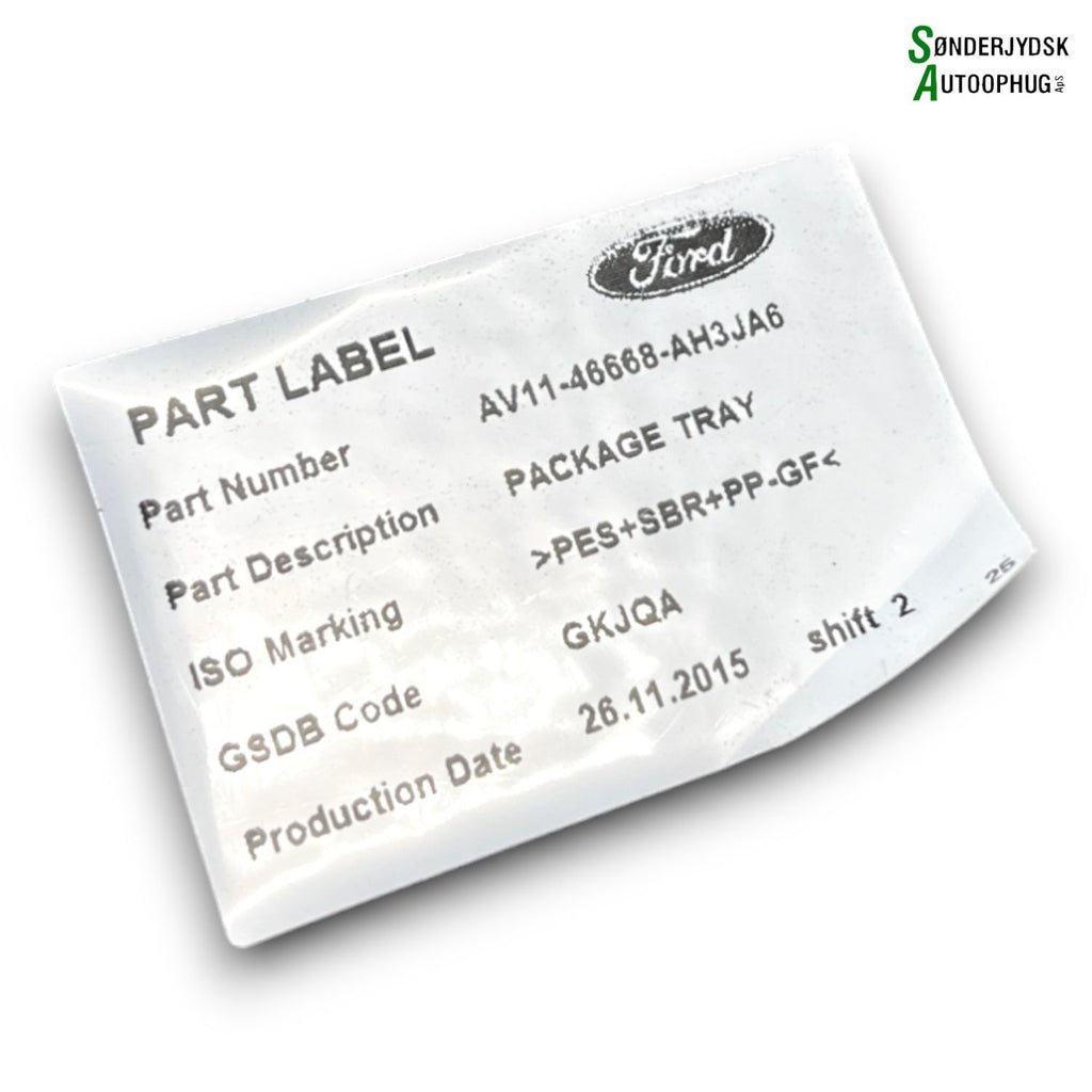 Ford B-Max Baghylde/Hattehylde Med OEM Nr. AV1146668AH3JA6 Fra Ford Ophugger
