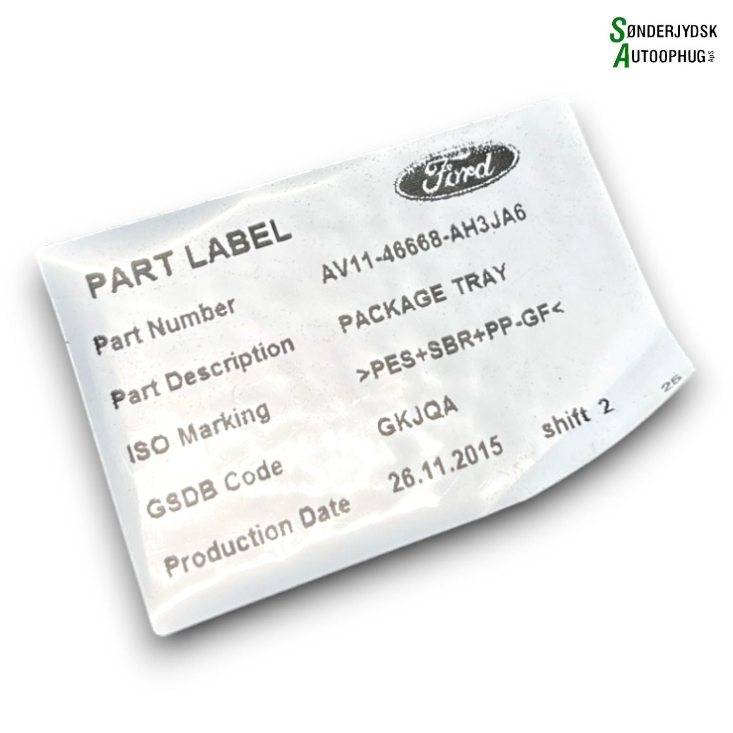 Ford B-Max Baghylde/Hattehylde Med OEM Nr. AV1146668AH3JA6 Fra Ford Ophugger