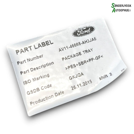 Ford B‑Max Baghylde/Hattehylde Med OEM Nr. AV1146668AH3JA6 Fra Ford Ophugger