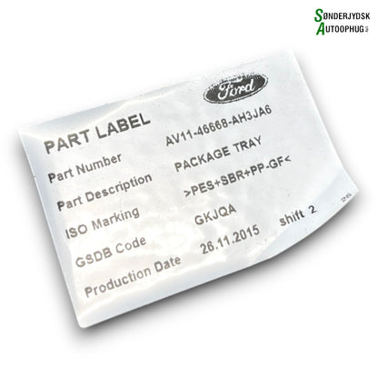 Ford B‑Max Baghylde/Hattehylde Med OEM Nr. 1875243 Fra Ford Ophugger