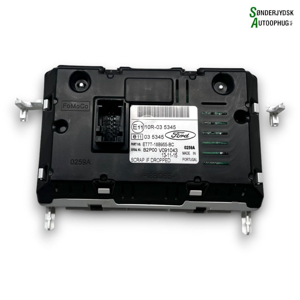 Ford B-Max Radio, Multi Display Med OEM Nr. 2017880 Fra Ford Ophugger