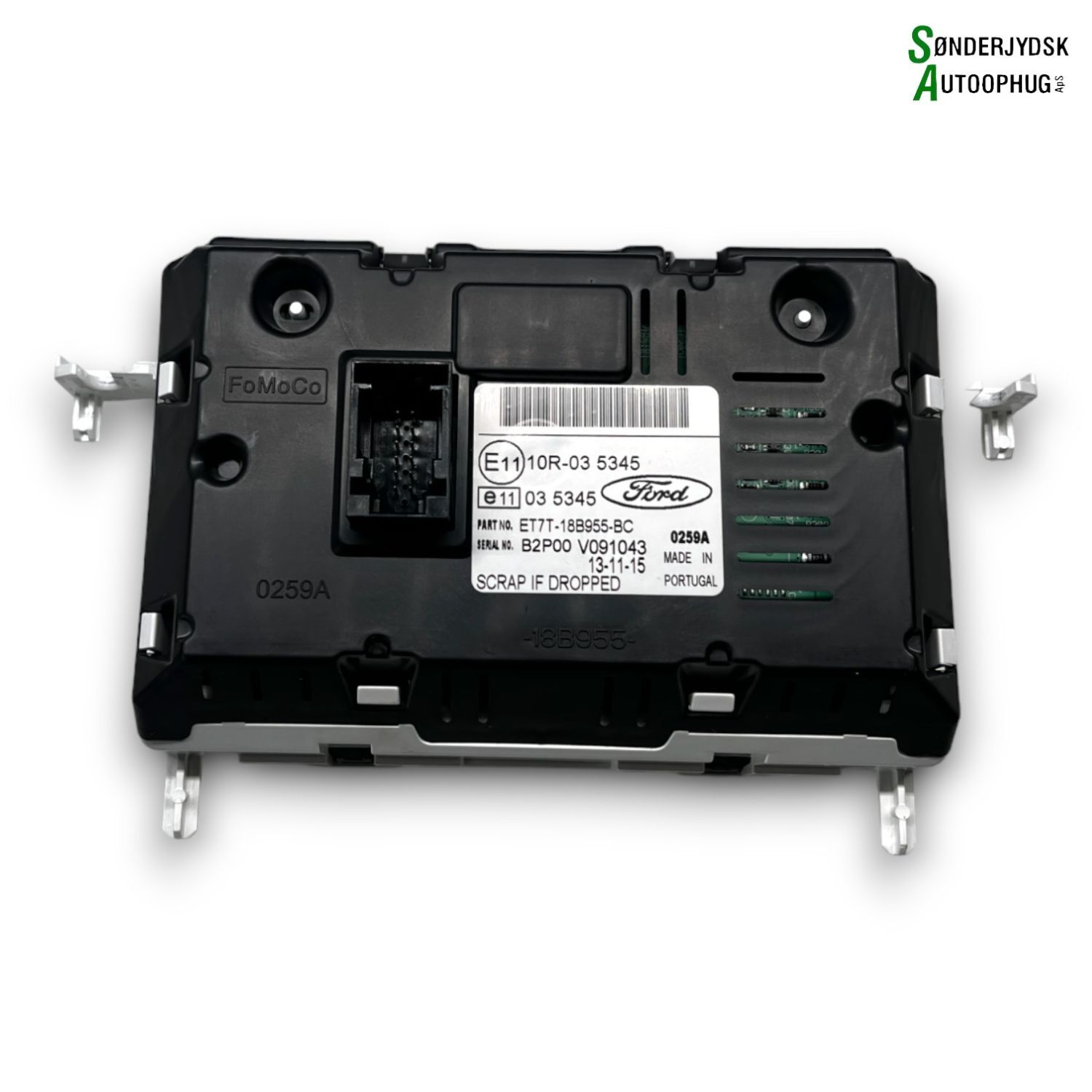 Ford B‑Max Radio, Multi Display Med OEM Nr. 10R035345 Fra Ford Ophugger