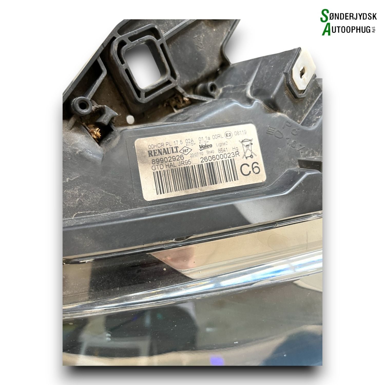 Renault Grand Scenic 3 Forlygte Med OEM Nr. 260600023R Fra Renault Ophugger