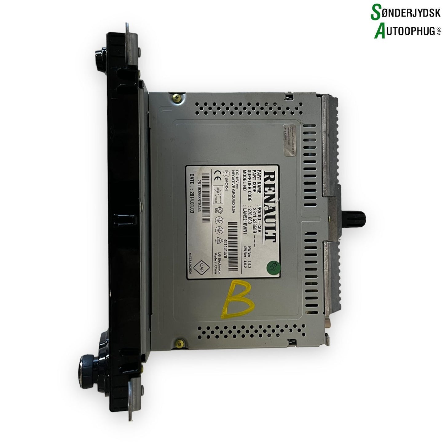 Renault Clio 4 Radio Med OEM Nr. 281123868R Fra Renault Ophugger