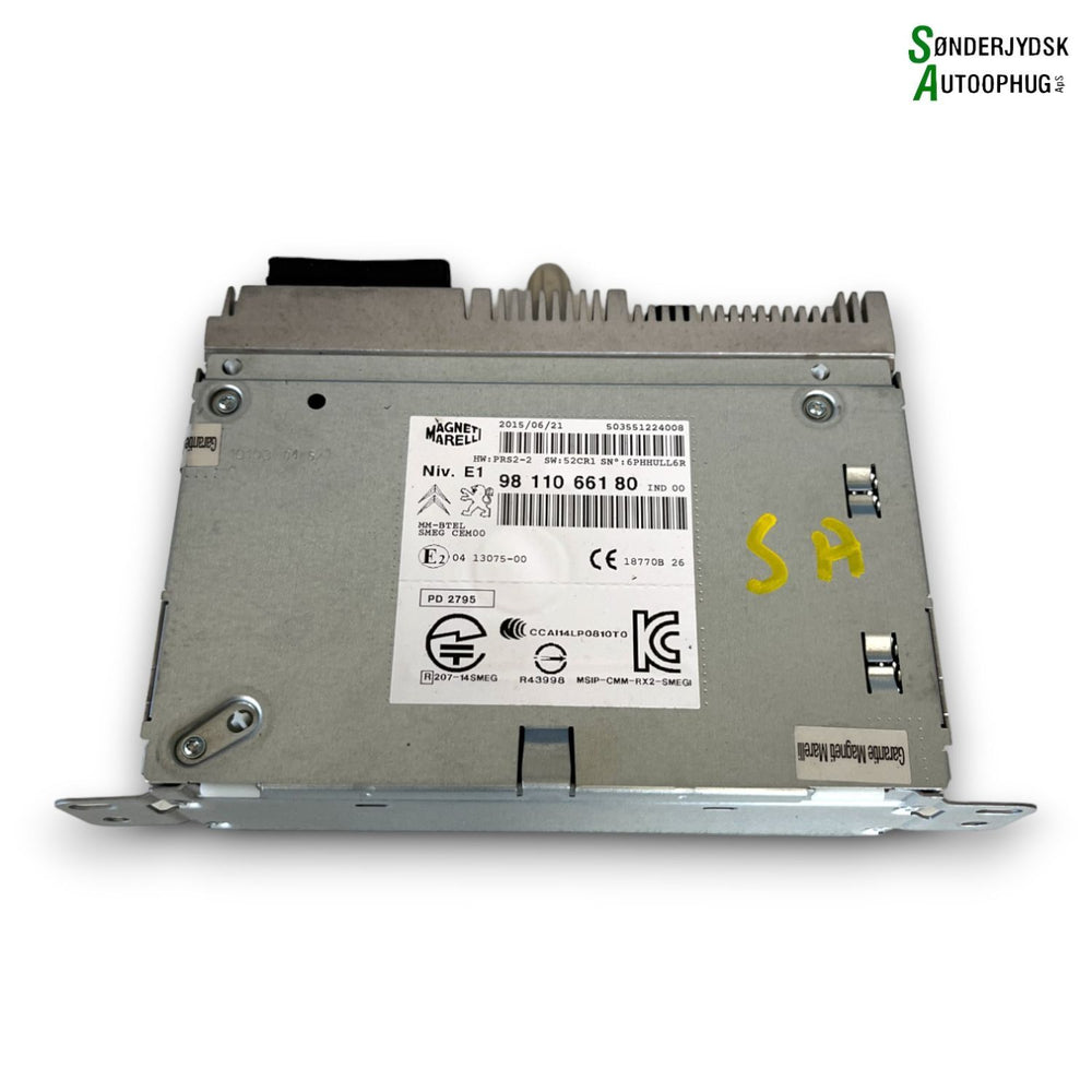Peugeot 208 Navigationsanl Med OEM Nr. 9811066180 Fra Peugeot Ophugger