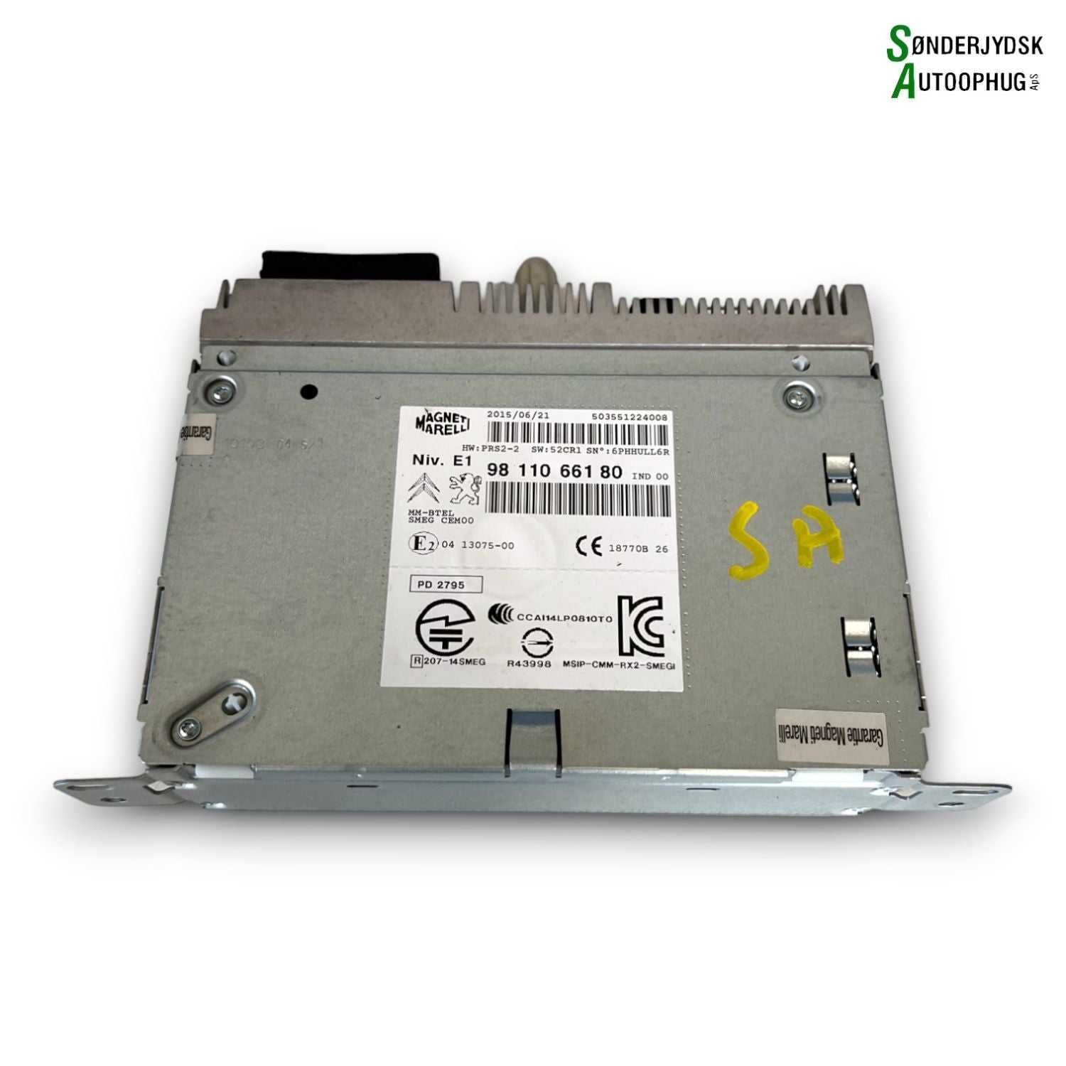 Peugeot 208 Navigationsanl Med OEM Nr. 9811066180 Fra Peugeot Ophugger