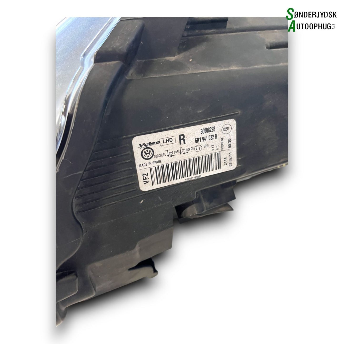 VW Polo 6R Forlygte Med OEM Nr. 6R1941032B Fra VW Ophugger