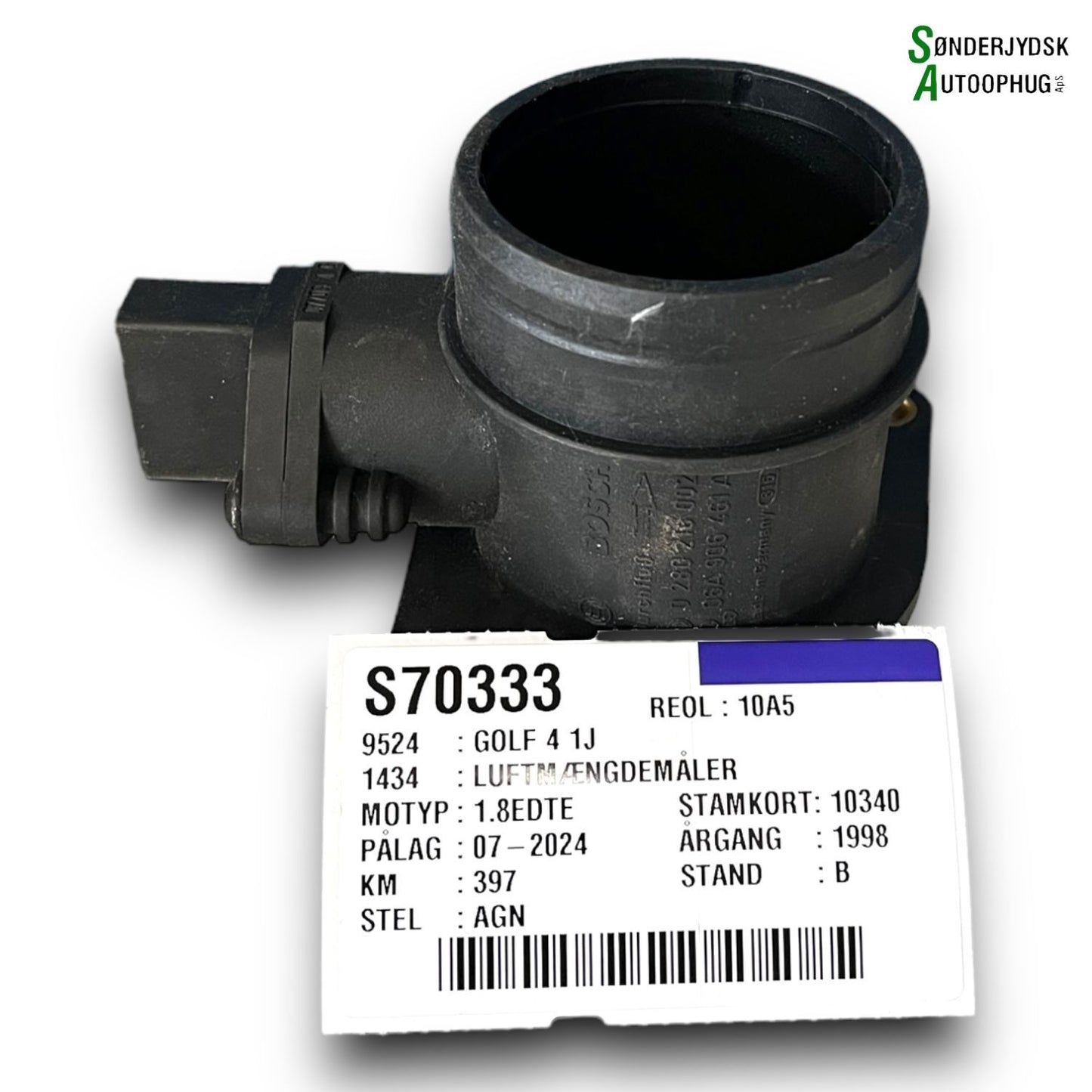 VW Golf 4 1J Luftmængdemåler Med OEM Nr. 06A906461A Fra VW Ophugger