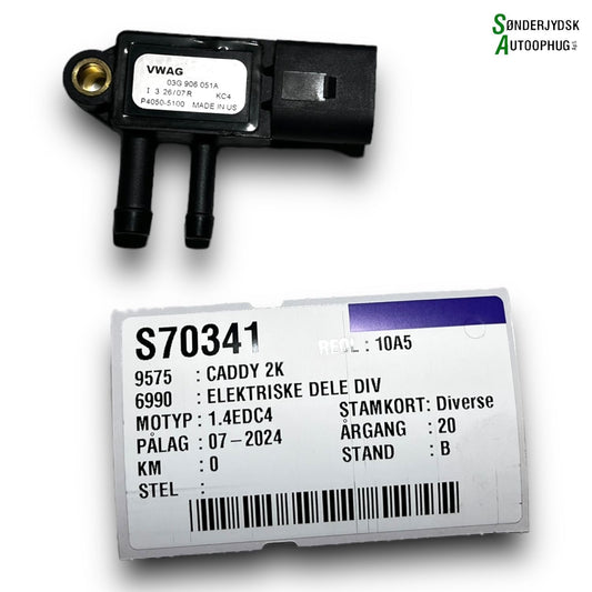 VW Caddy 2K Difference Tryk Sensor Med OEM Nr. 03G906051A Fra VW Ophugger