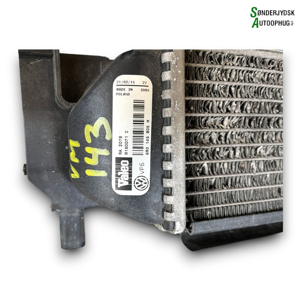 Skoda Fabia Køler Intercooler Med OEM Nr. 6R0145805H Fra Skoda Ophugger