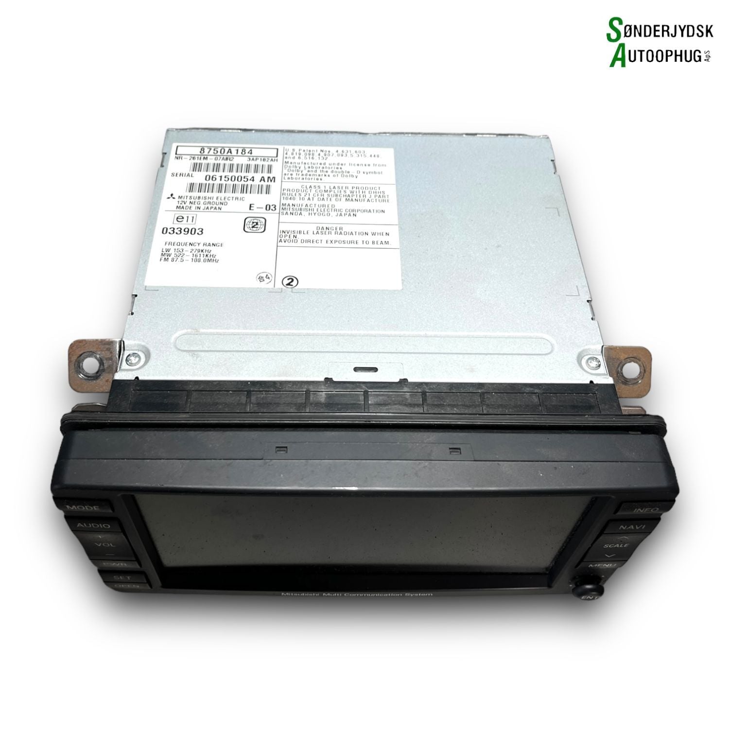 Mitsubishi Lancer Radio, Multi Display Med OEM Nr. 06150054AM Fra Mitsubishi Ophugger
