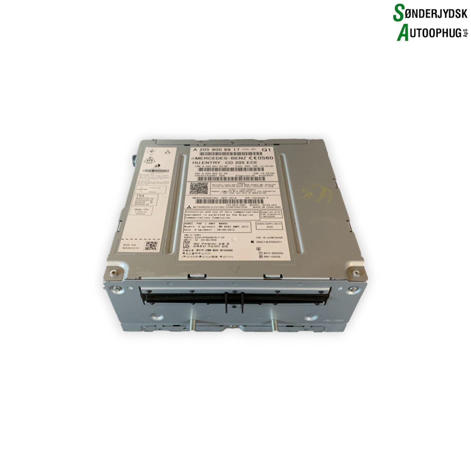 Mercedes-Benz C W205 Radio M/Cd Med OEM Nr. A2059008917 Fra Mercedes-Benz Ophugger