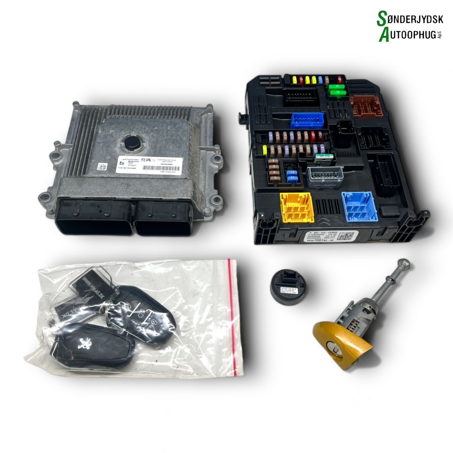 Peugeot 208 Låsesæt  Med OEM Nr. 9834609880 Fra Peugeot Ophugger